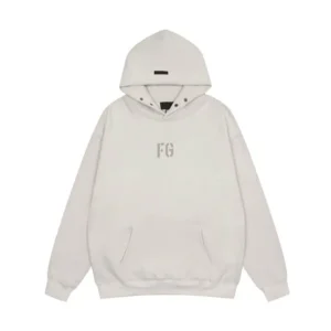 Essential FG Logo White Hoodie