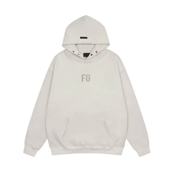 Essential FG Logo White Hoodie