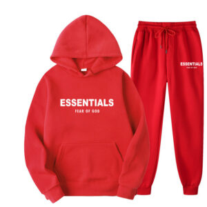 Essentials Fear of God Red TrackSuit